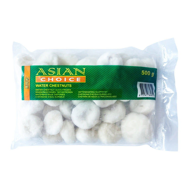 Frozen Peeled Water Chestnuts ASIAN CHOICE 500g