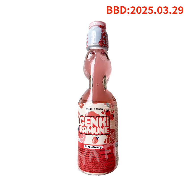 Strawberry Drink GENKI RAMUNE 200ml